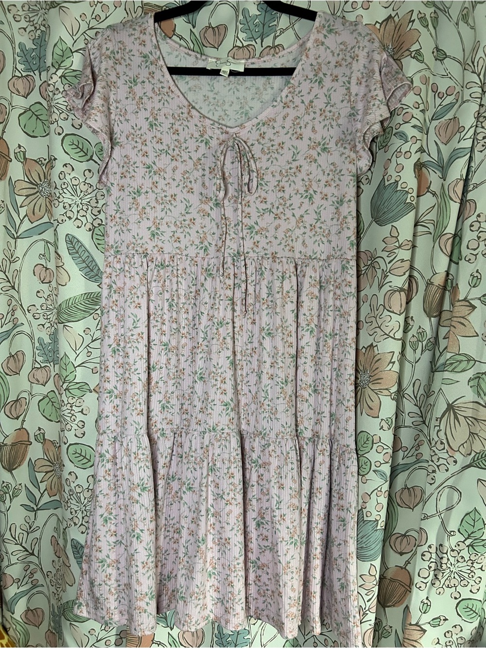 Jessica Simpson Pink Floral Tie-Front Women’s Sundress